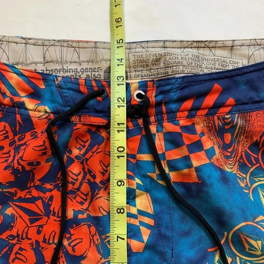 Volcom Lido Weedo Board Shorts Swim Trunks Mens 40 Stretch Floral Print Colorful